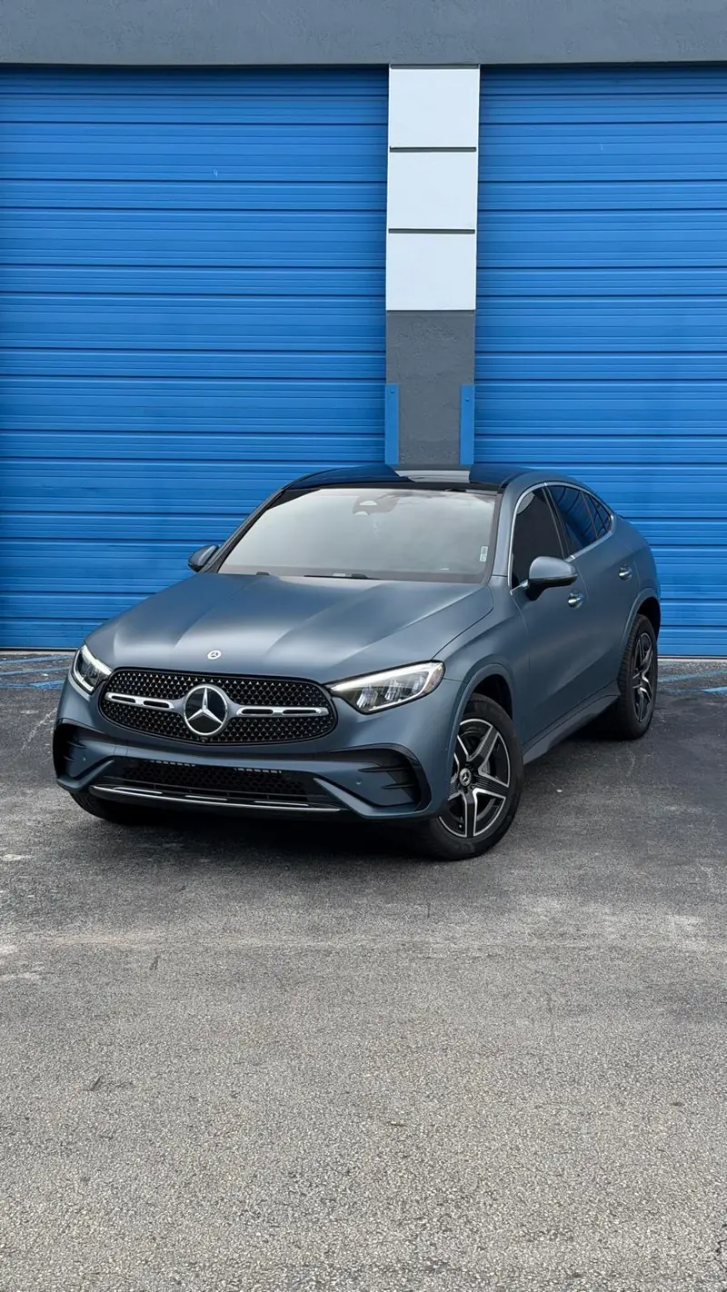 Mercedes GLC Coupe with a satin vinyl wrap